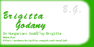 brigitta godany business card